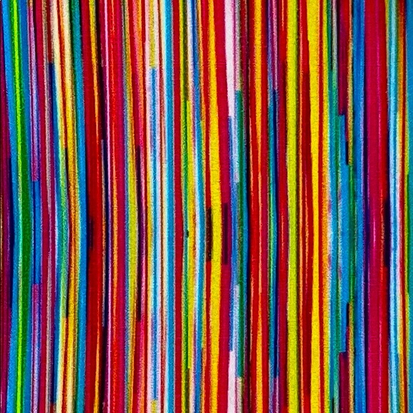 NWT Funky Bright Colorful Stripe Tech EarBud Zipper Travel Storage Mini … - Picture 3 of 5